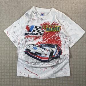 Vintage Mark Martin NASCAR All Over Print Tee USA M